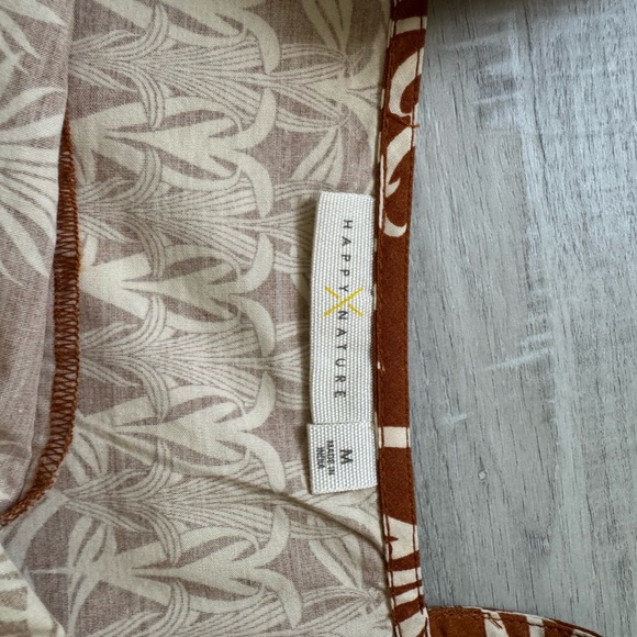 Floral Brown Women's Top - Picture 6 of 6